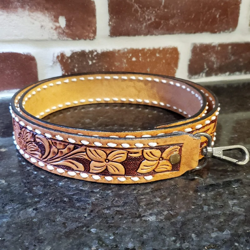 Brown Darling Tooled Leather Strap