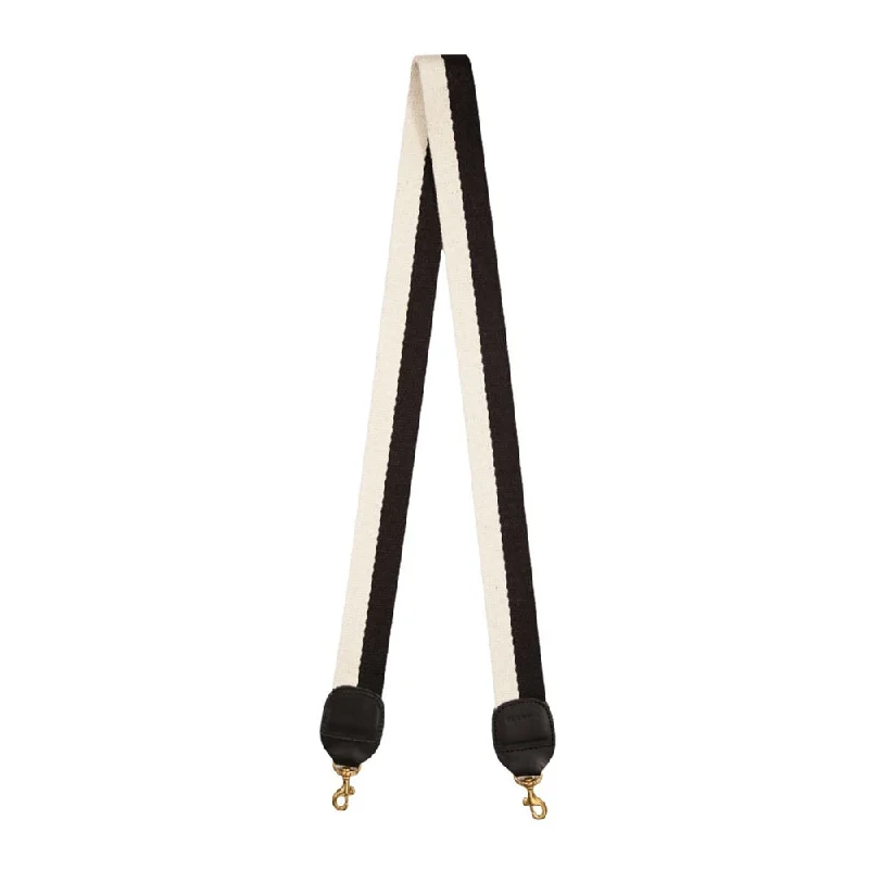 Cotton Two Tone Shoulder Strap (Black + White)