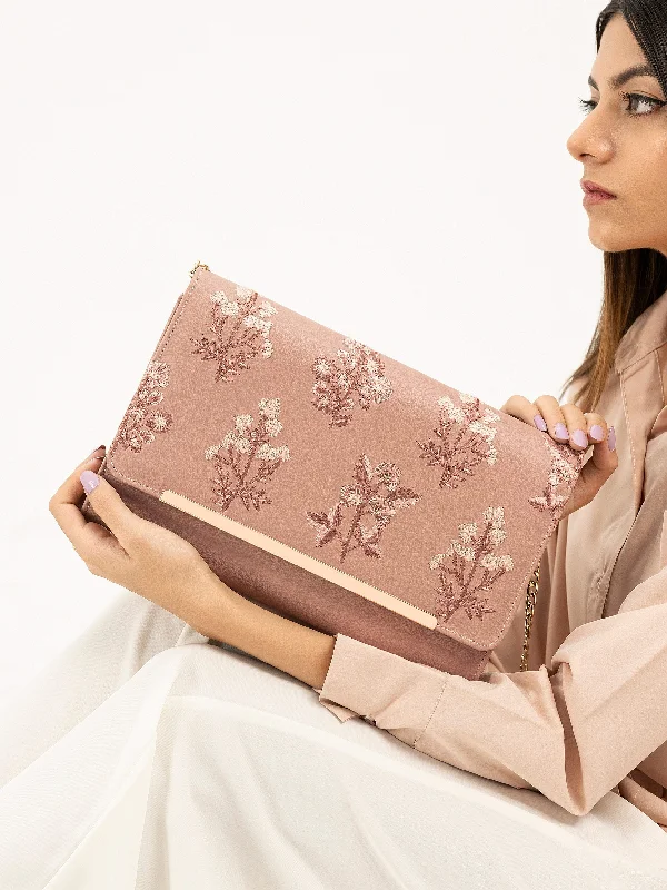 Embroidered Clutch