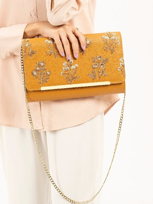 Embroidered Clutch