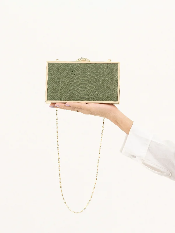 Croc Patterned Clutch