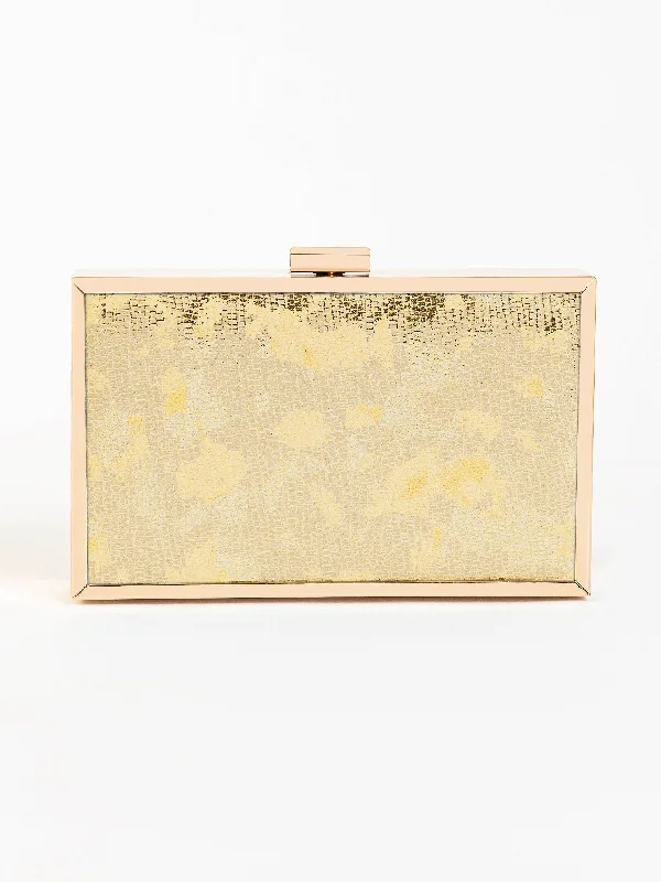 Croc Print Clutch