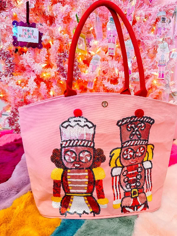 NUTCRACKER BESTIES SEQUIN TOTE