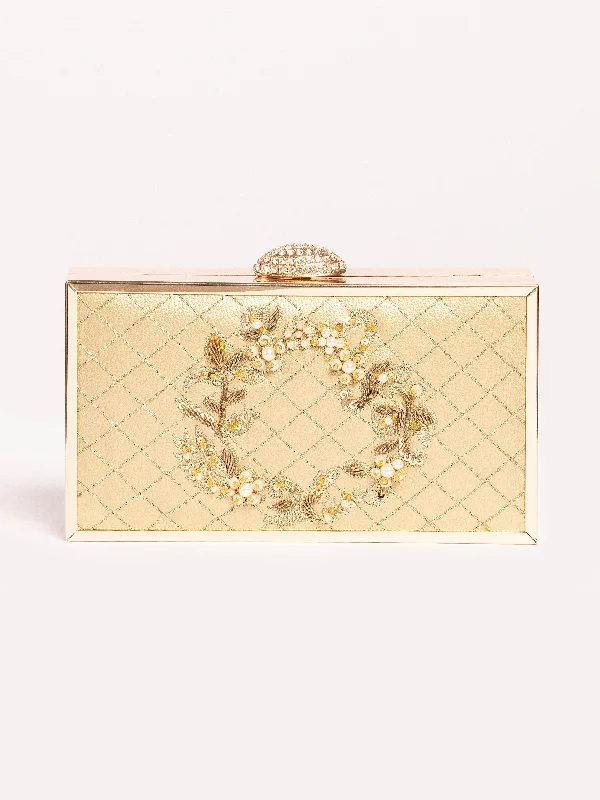 Embellished Box Clutch