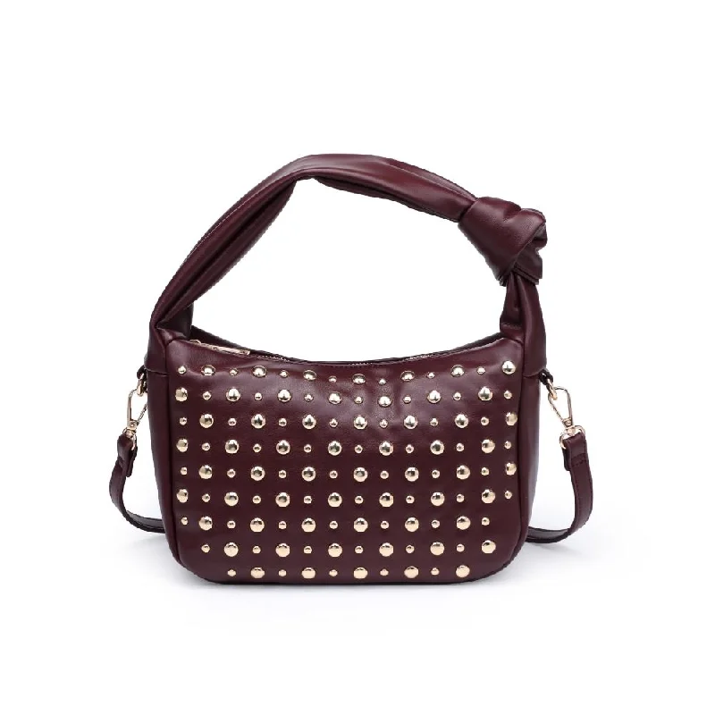 Lennox Studded Crossbody- Wine