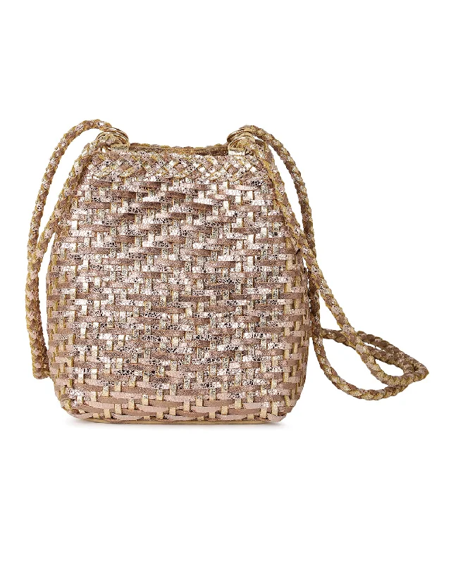 Annick Gold Multi Small Bucket Crossbody