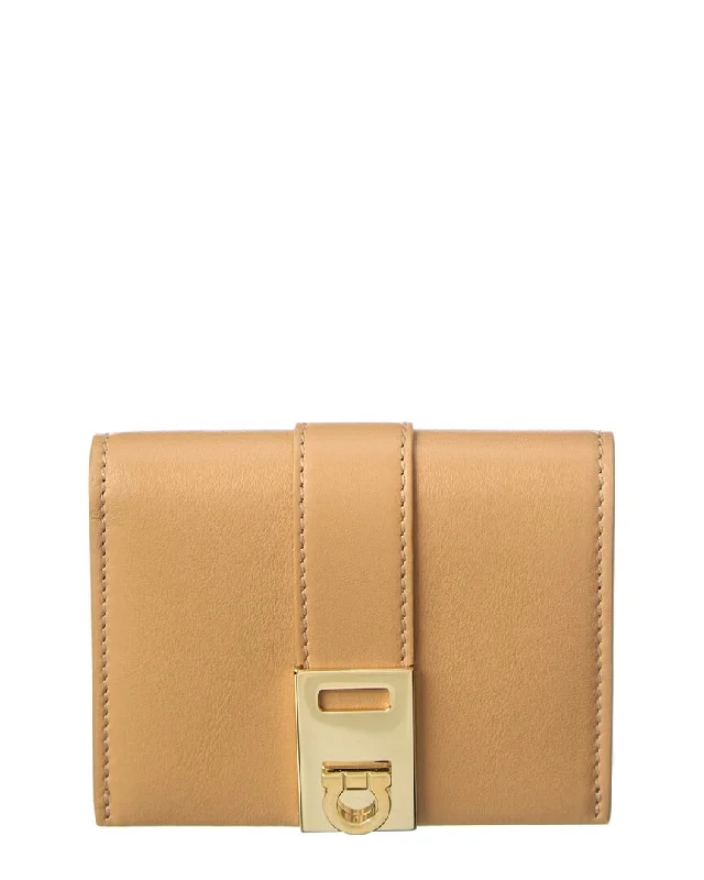 Ferragamo Hug Leather Compact Wallet