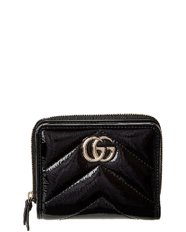 Gucci Gg Marmont Mini Patent Wallet