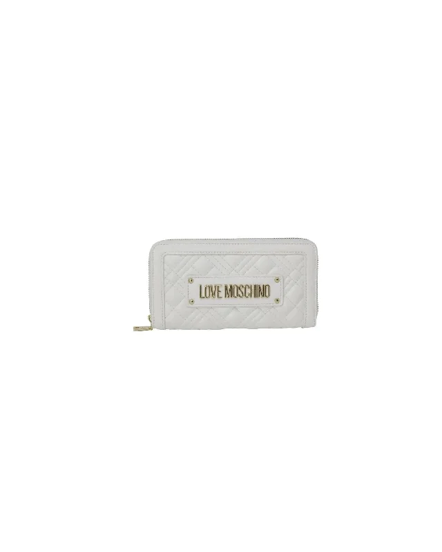 Love Moschino  Quilted Zip Around Wallet for Women