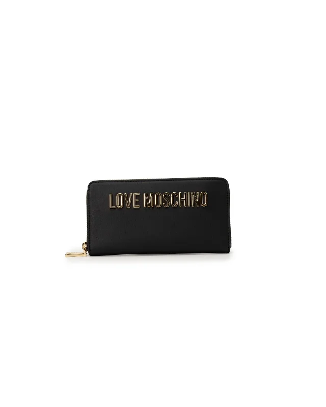 Love Moschino  Women's Zip-Around Wallet in Black