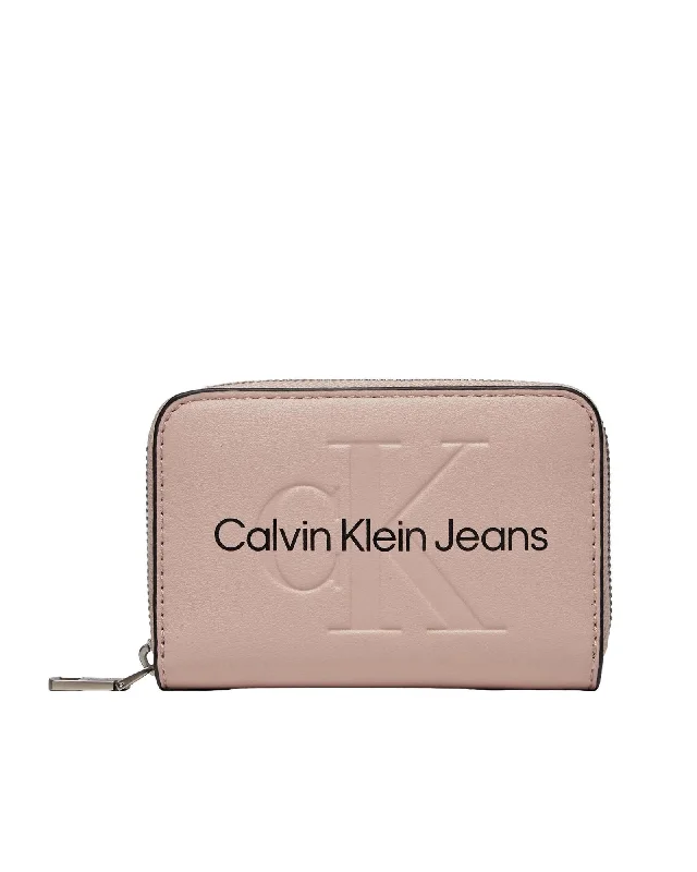 Calvin Klein Jeans  Women's Embossed Logo Zip-Around Wallet