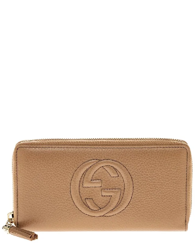 Gucci Soho Leather Zip Around Wallet