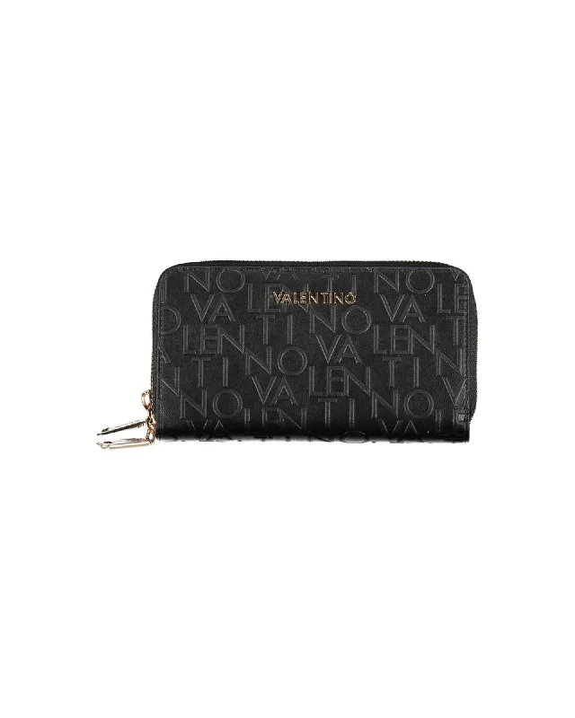 Valentino Bags  Women's Black Zip Around Wallet