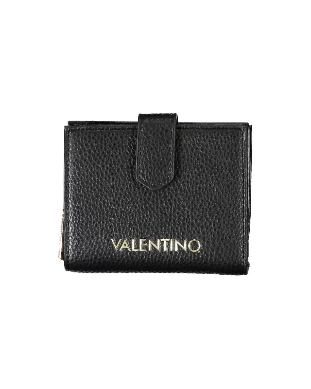 Valentino Bags  Womens Faux Leather Wallet Black