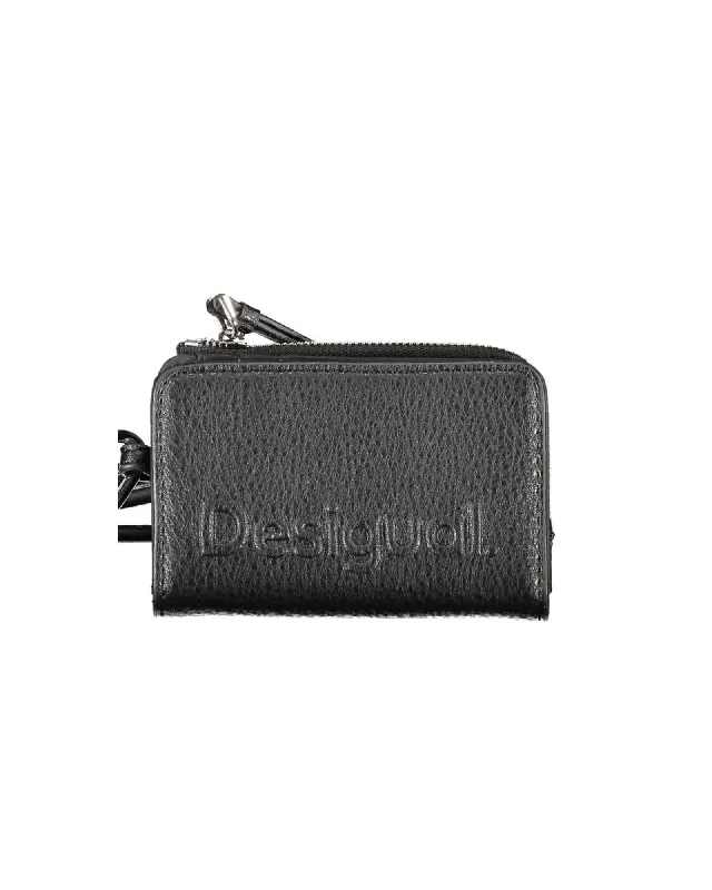 Desigual  Womens Black Leather Wallet