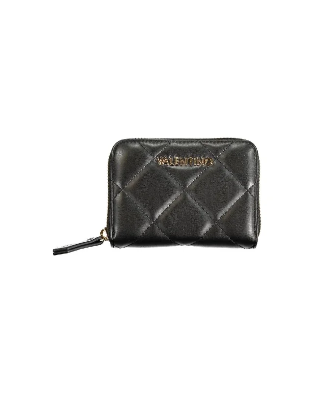 Valentino Bags Polyethylene Wallet with Multiple Compartments and Zip Closure