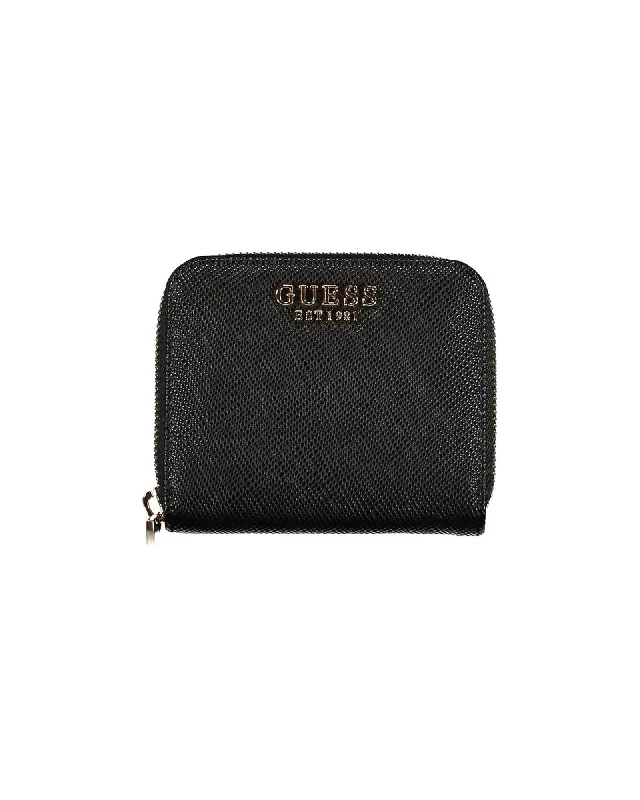 Guess Jeans Polyethylene Wallet with Card Spaces and Zip Closure