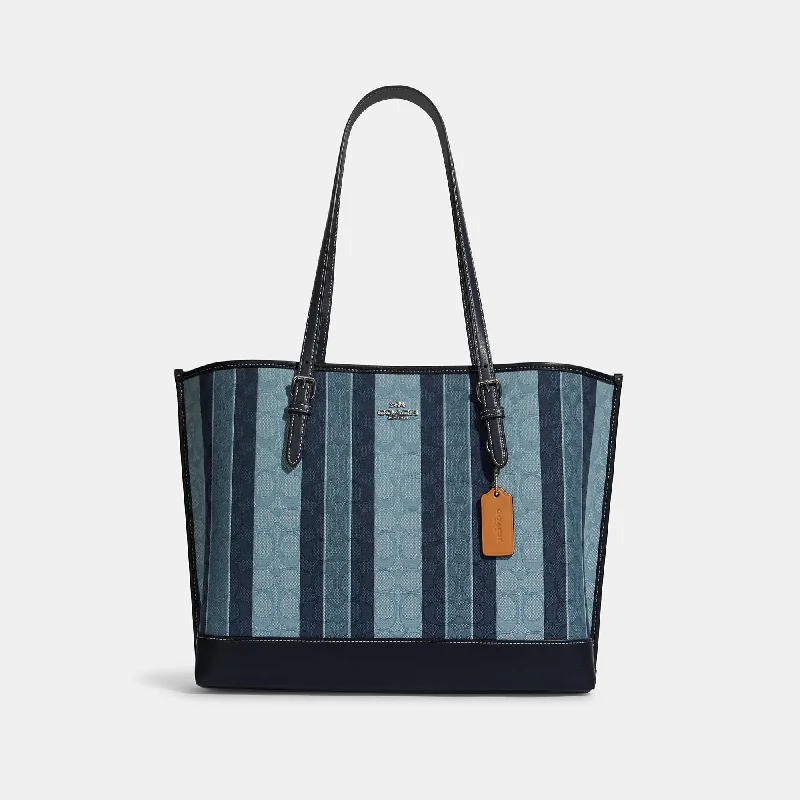 Coach Outlet Mollie Tote In Signature Jacquard With Stripes