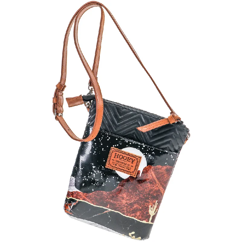 "Desert Nights"  Black/Brown Crossbody Purse