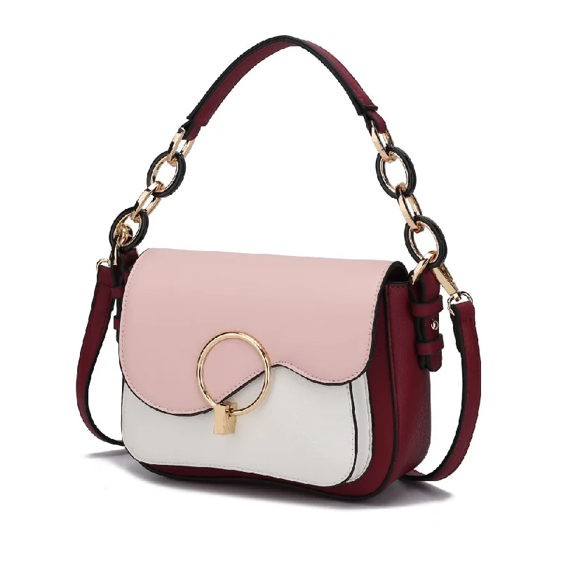 Fantasia Solid Crossbody Handbag