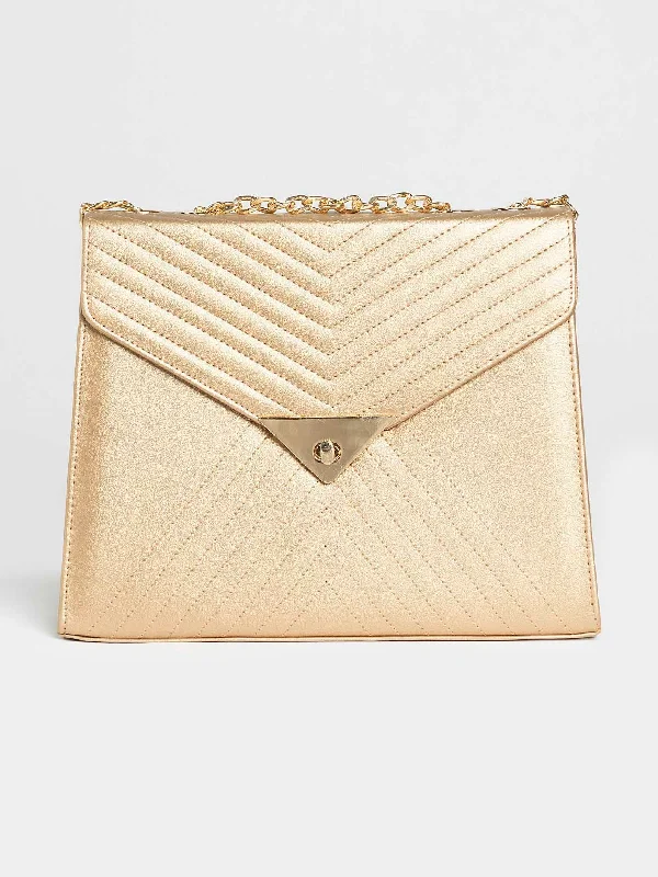 Metallic Enclosure Shoulder Bag