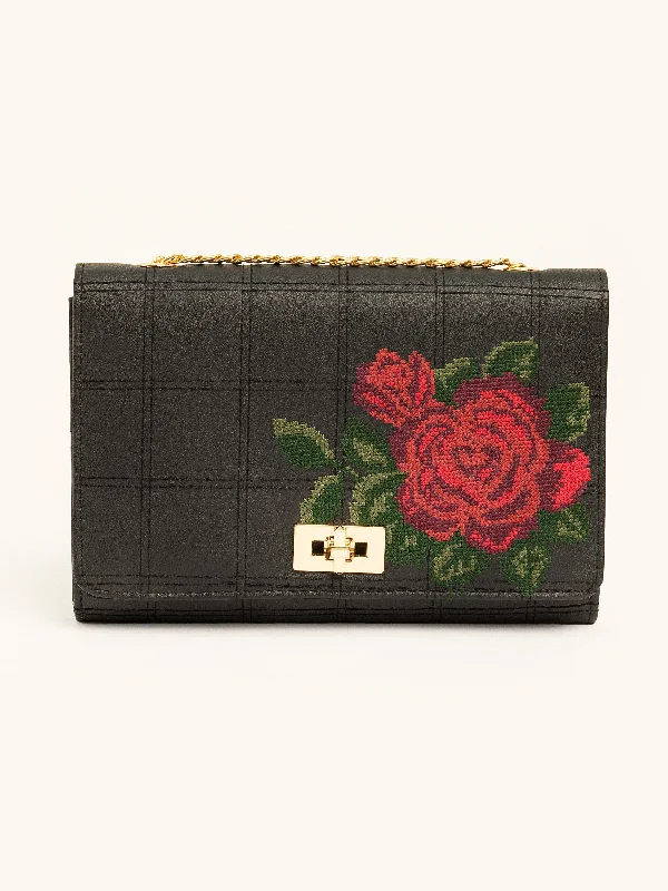 Embroidered Clutch