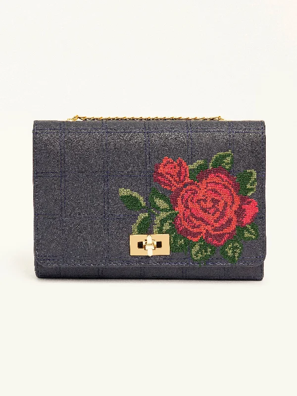 Embroidered Clutch