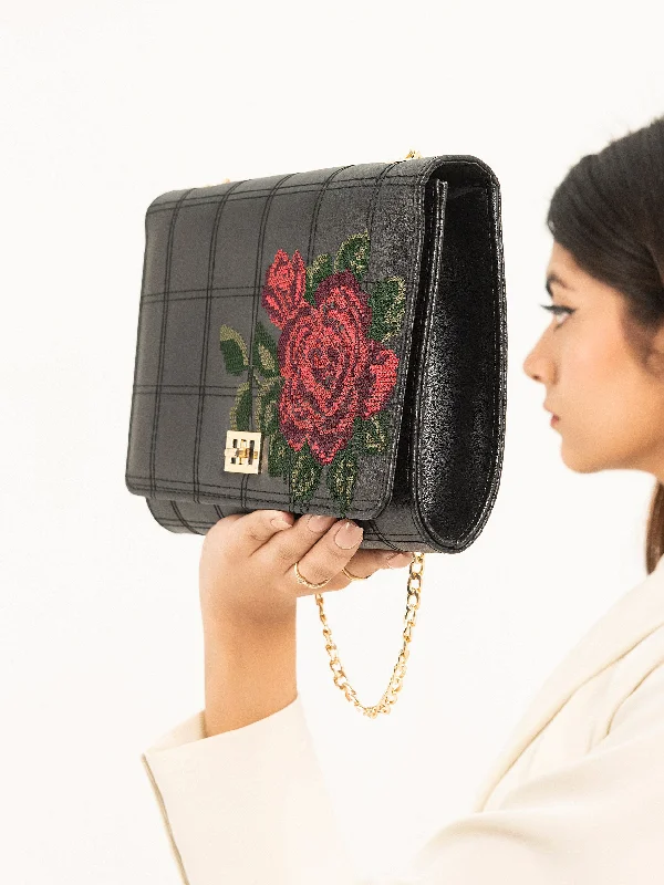 Embroidered Clutch