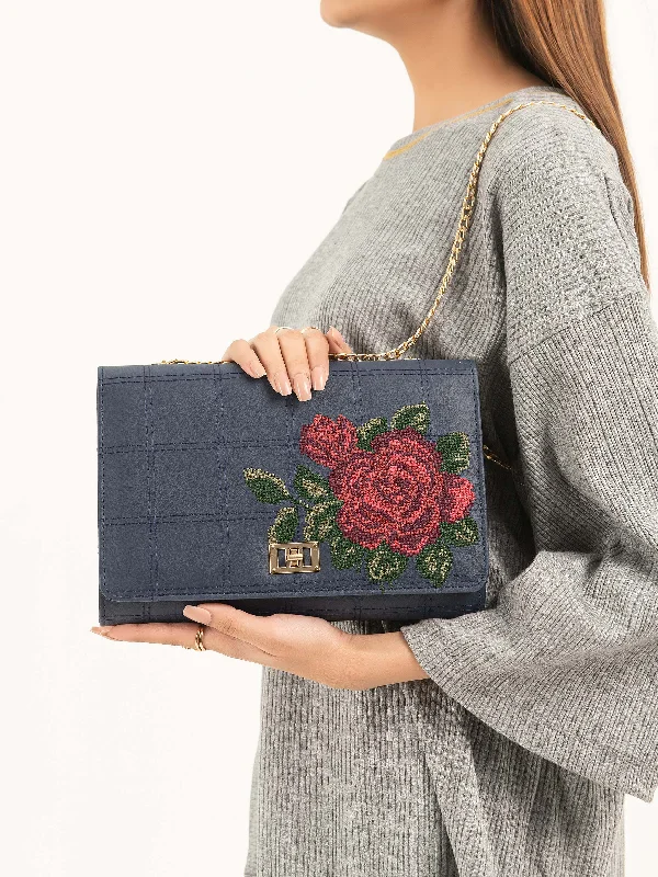 Embroidered Clutch