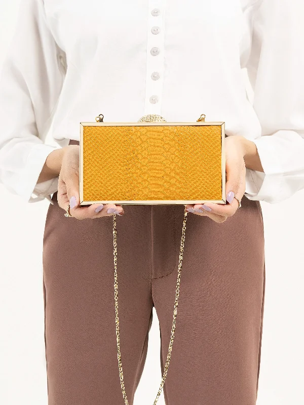 Croc Patterned Clutch