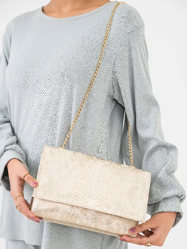 Snake Textured Clutch