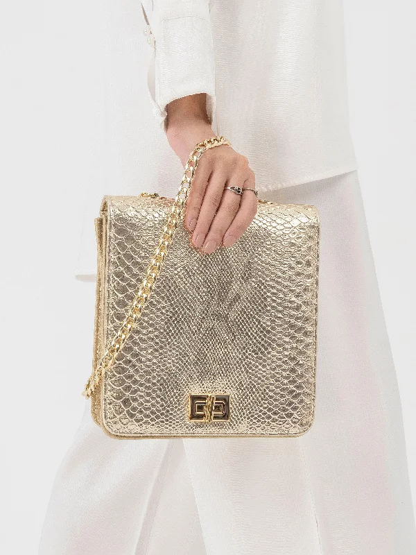 Snake Textured Clutch