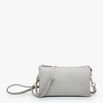 Riley Gray Monogram Crossbody