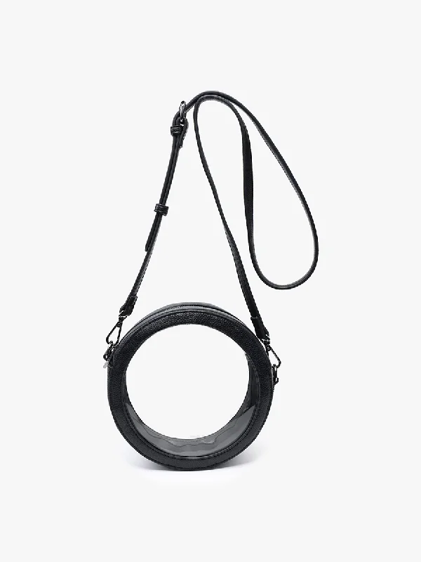 Lilibet Black Clear Circular Crossbody