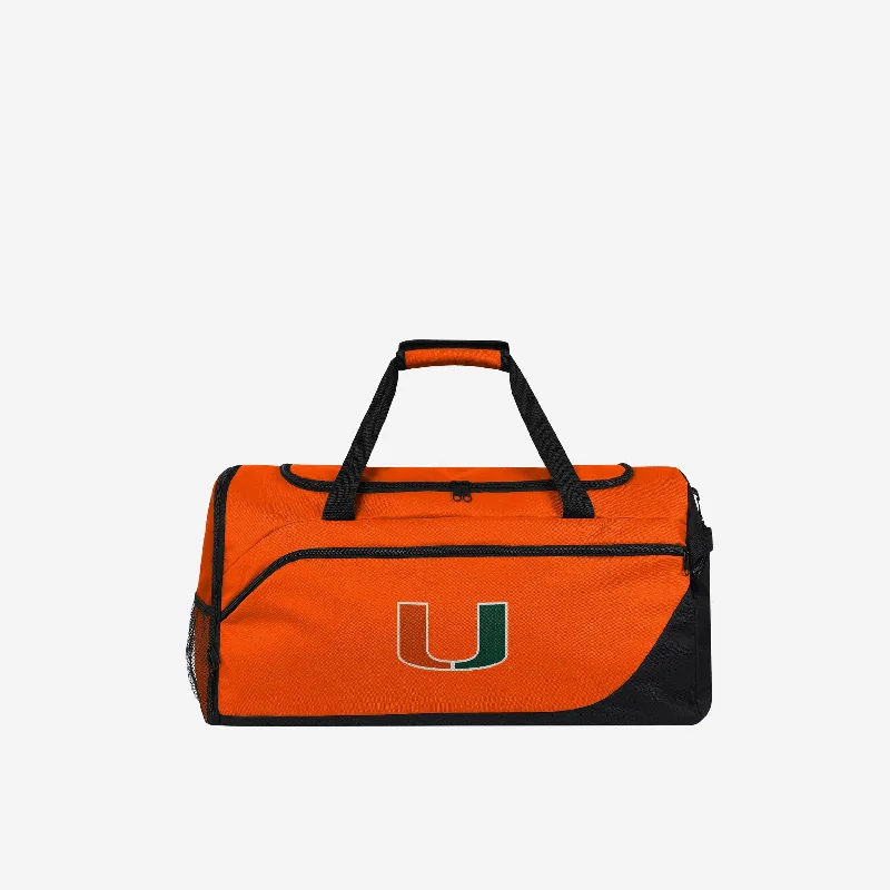 Miami Hurricanes Solid Big Logo Duffle Bag