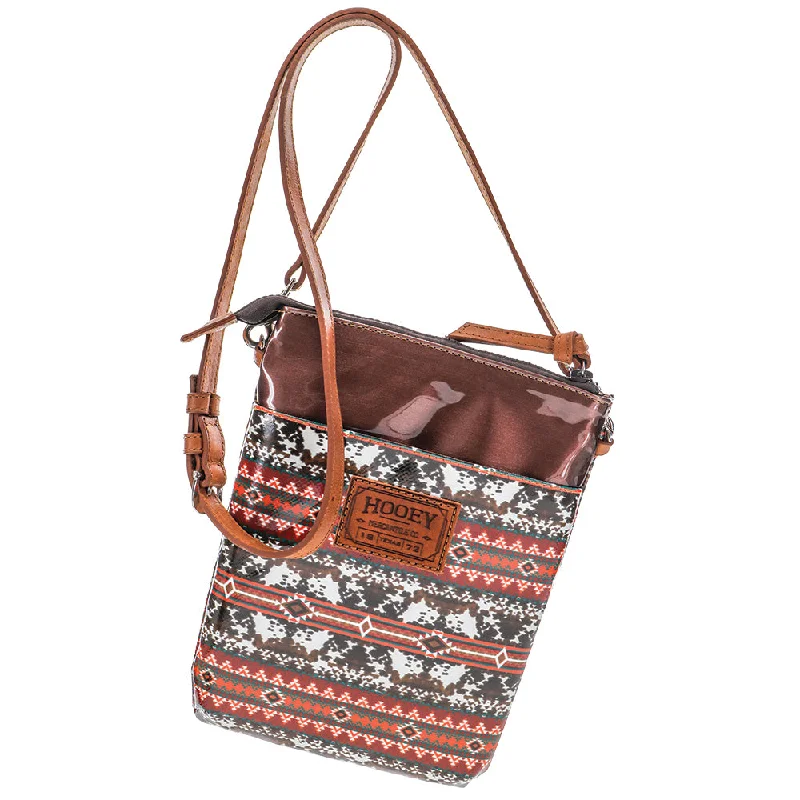 "Ponderosa"  Brown/Red Crossbody Purse