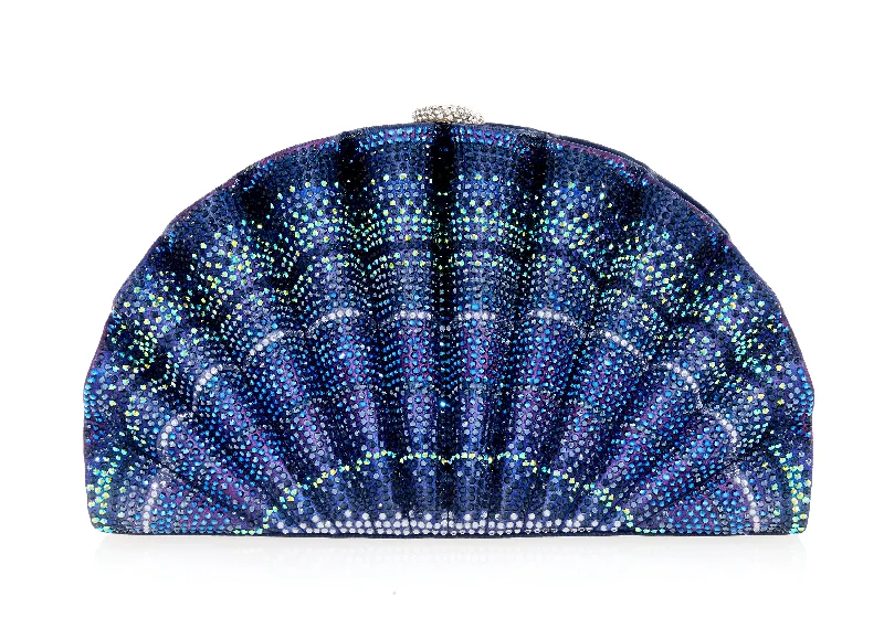 Scallop Origami Fan in Iridescent Shell