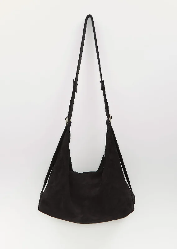 Medium Suede Crossbody Bag