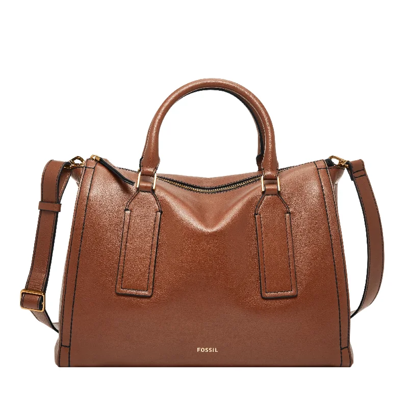 Fossil Women's Parker LiteHide Leather Satchel