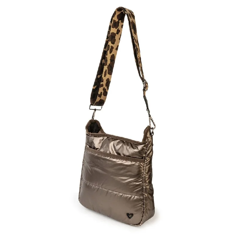 Markham Puffer Messenger Bag - Bronze