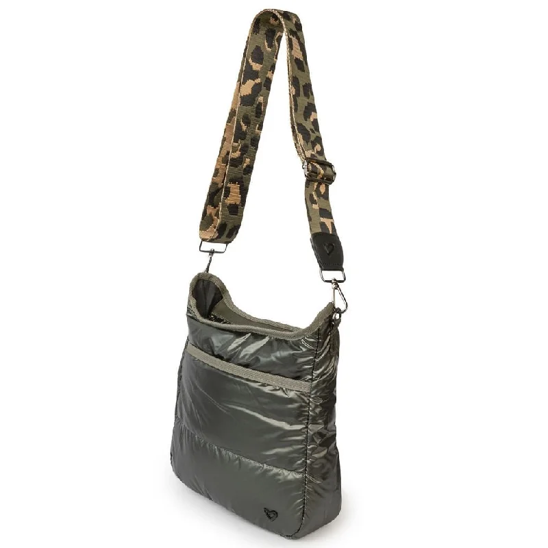 Markham Puffer Messenger Bag - Olive