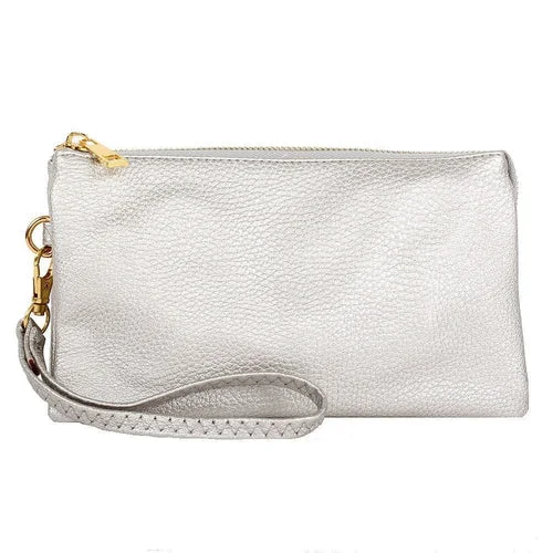 Bentlie Three Compartments Crossbody Bag-Light Silver