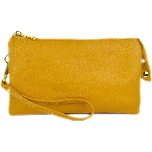 Bentlie Three Compartments Crossbody Bag-Mustard Yellow