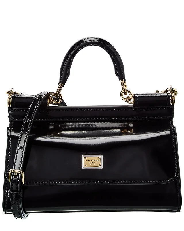 Dolce & Gabbana Sicily Small Patent Satchel