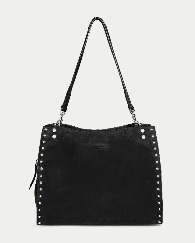 Lenox Studded Triple Entry Satchel