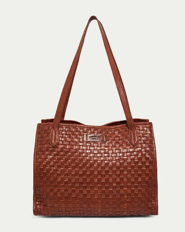 Sandy Woven Triple Entry Satchel