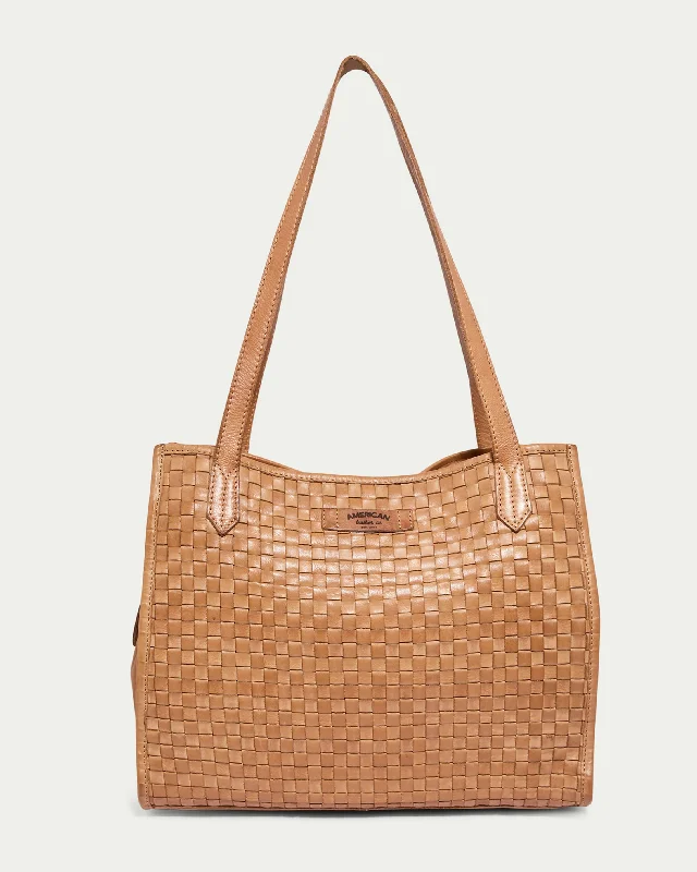 Sandy Woven Triple Entry Satchel