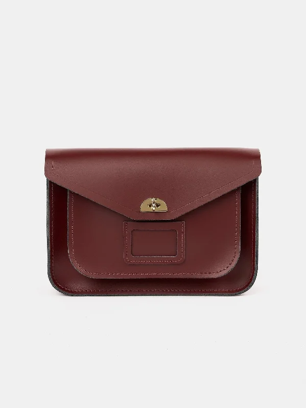 The Twist Lock Satchel - Oxblood