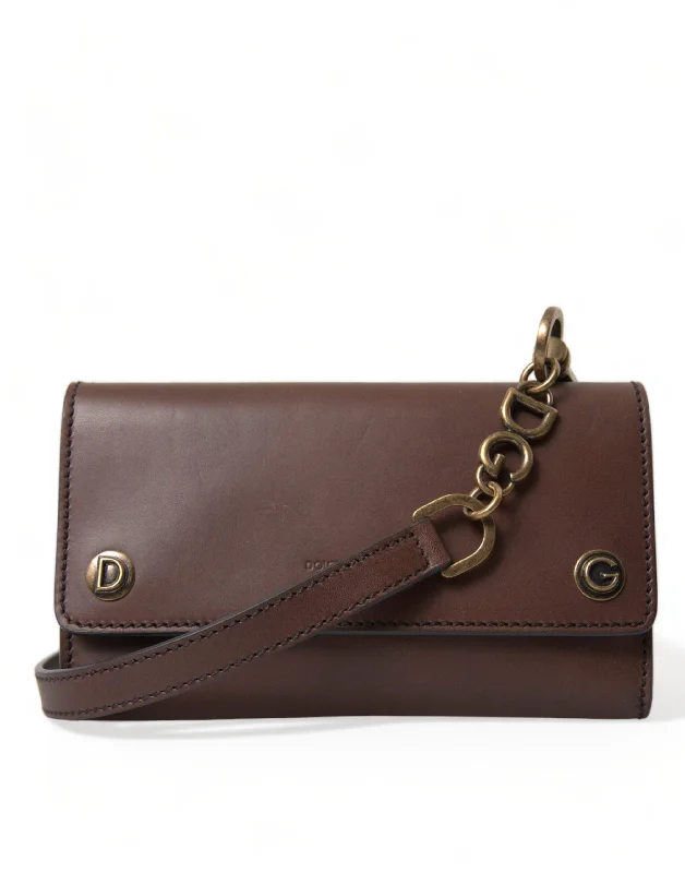 Dolce & Gabbana Elegant Leather Shoulder Bag in Rich Men's