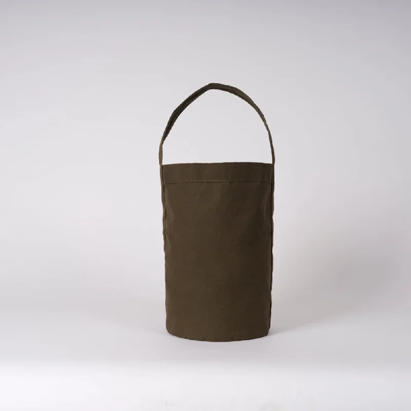 Khaki Brown Bucket Bag